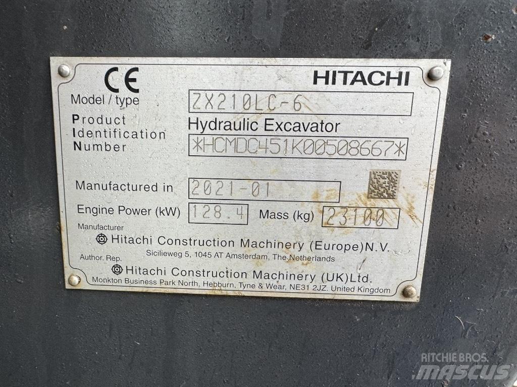 Hitachi ZX 210 LC-6 履帶式 挖土機/掘鑿機/挖掘機