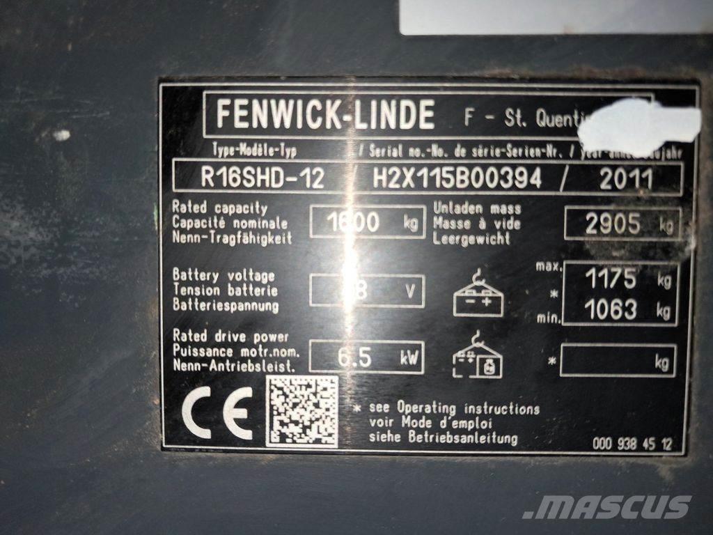 Linde R16SHD-12 前伸式堆高機(叉車)