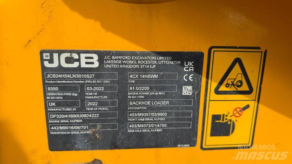 JCB 4 CX Pro 反鏟裝載機