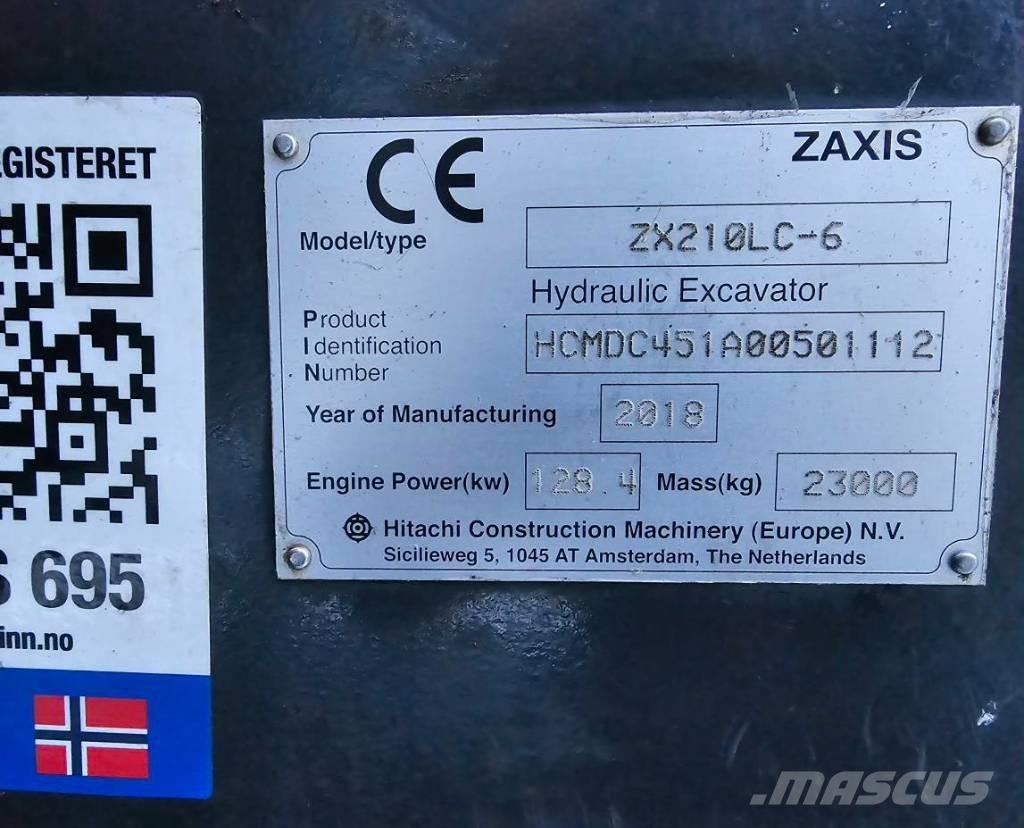 Hitachi ZX 210 LC-6 履帶式 挖土機/掘鑿機/挖掘機