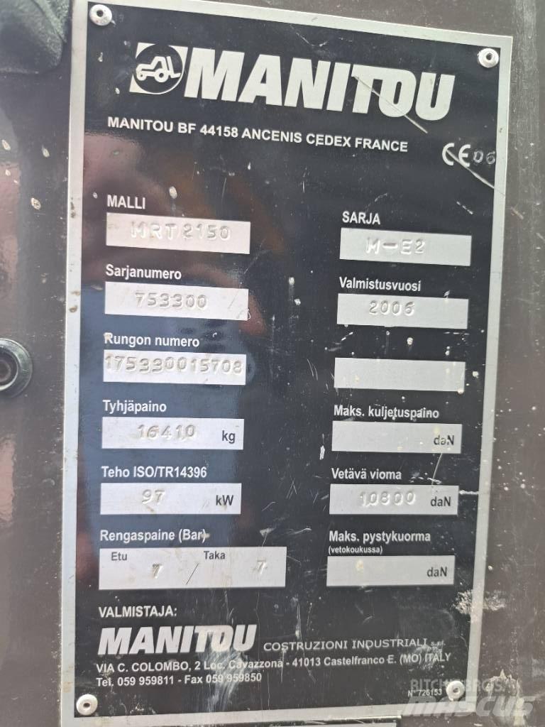 Manitou MRT 2150 伸縮臂操作車