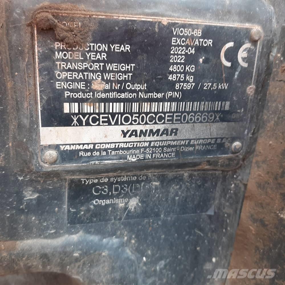 Yanmar Vio 50 小型挖土機/掘鑿機<7t(小型挖掘機)