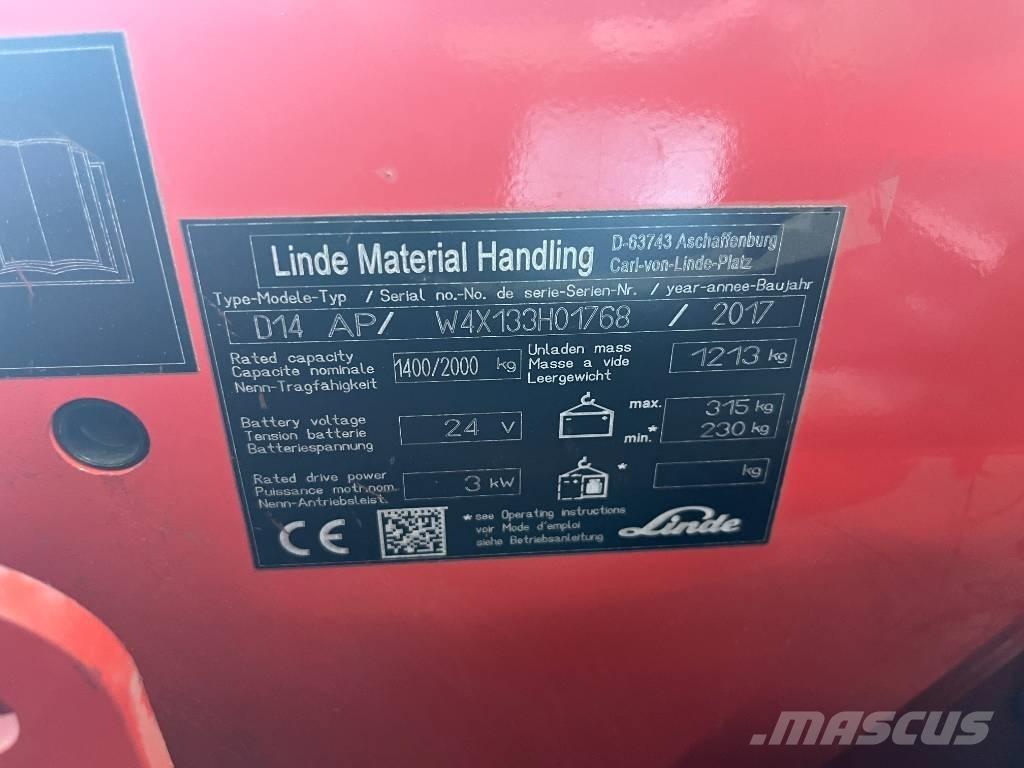 Linde D 14 AP 自走式堆積機
