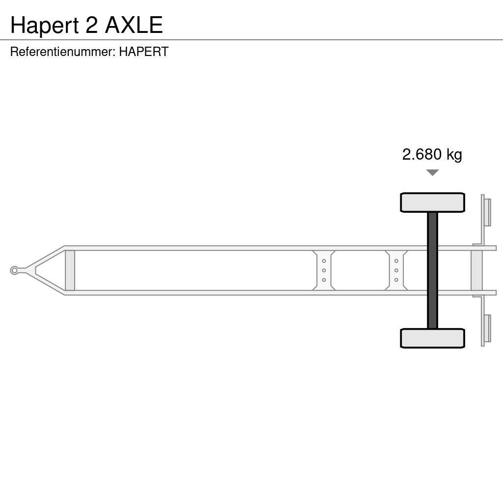 Hapert 2 AXLE 篷布拖車