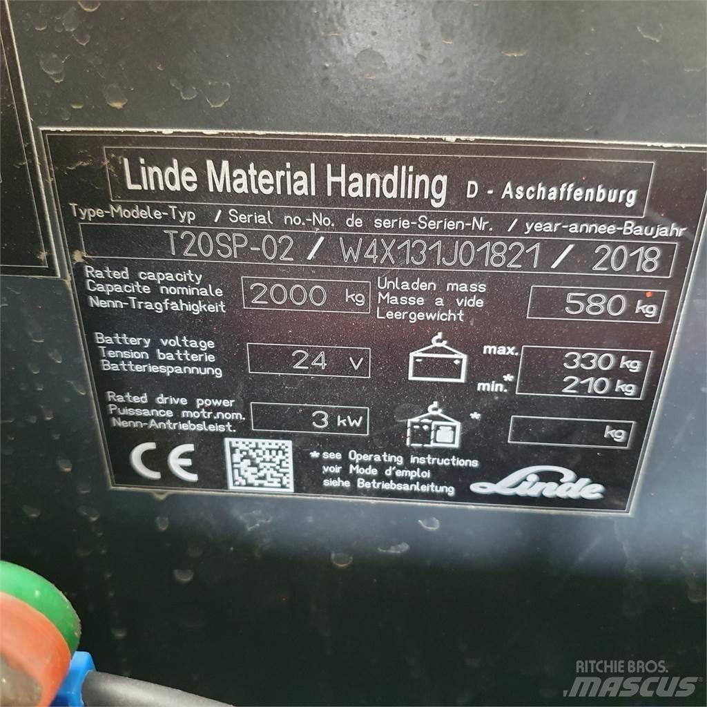 Linde T20SP kurz 低架升降機