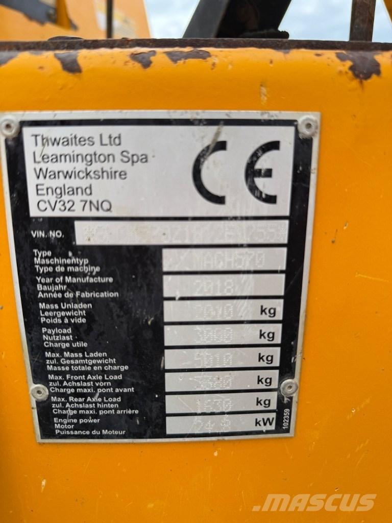 Thwaites 3 ton 側卸礦車