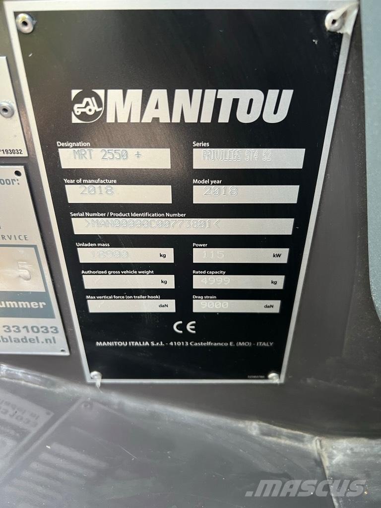 Manitou Mrt 2550 伸縮臂操作車