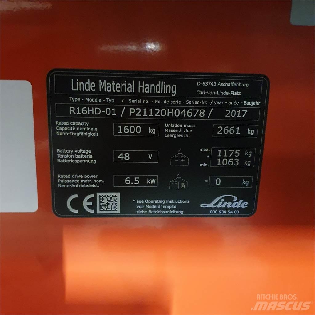 Linde R16HD 前伸式堆高機(叉車)