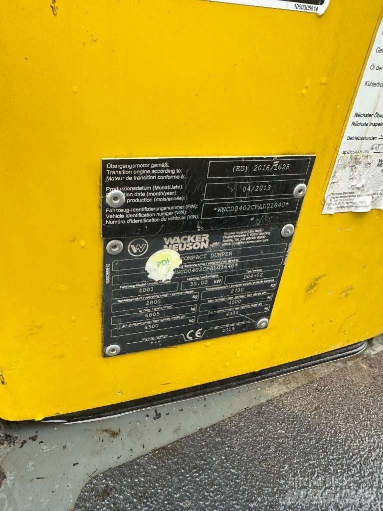 Wacker Neuson 4001 側卸礦車
