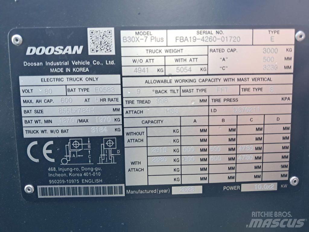 Doosan B30X-7 Plus 電動堆高機