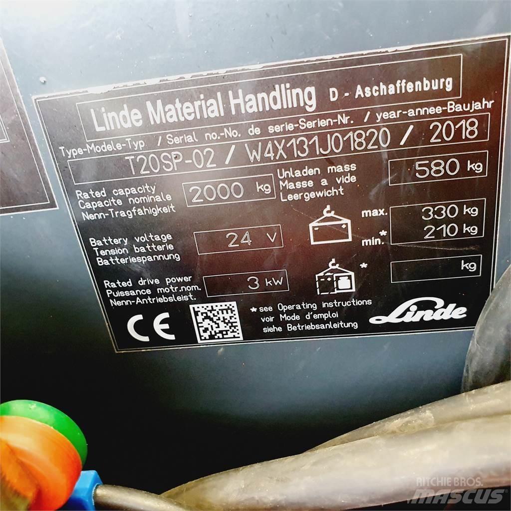 Linde T20SP kurz 低架升降機