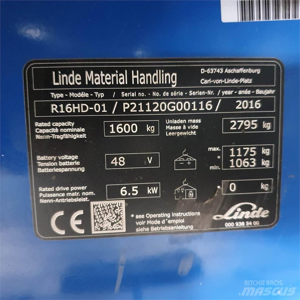 Linde R16HD 前伸式堆高機(叉車)
