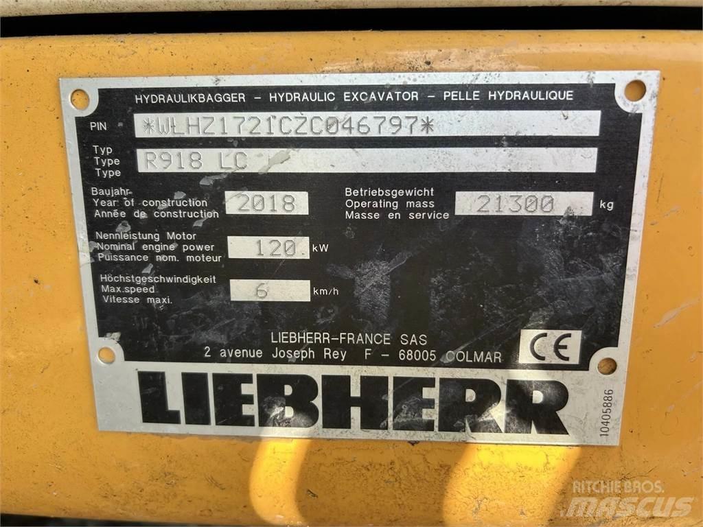 Liebherr R918 LC 履帶式 挖土機/掘鑿機/挖掘機