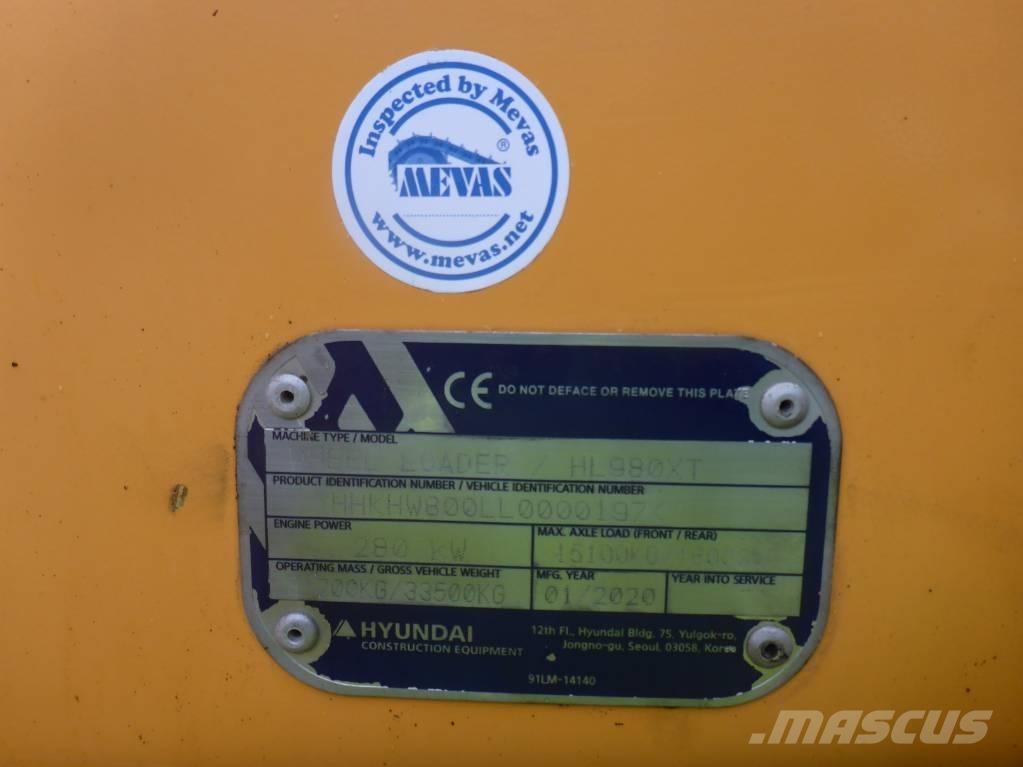 Hyundai HL980XT 輪胎式裝載機