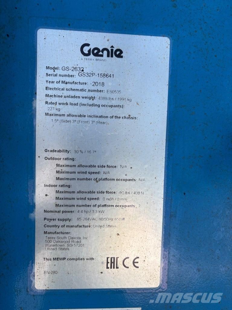 Genie GS 2632 剪式升降機