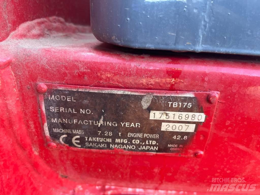 Takeuchi TB 175 中型挖土機/掘鑿機/挖掘機 7t-12t