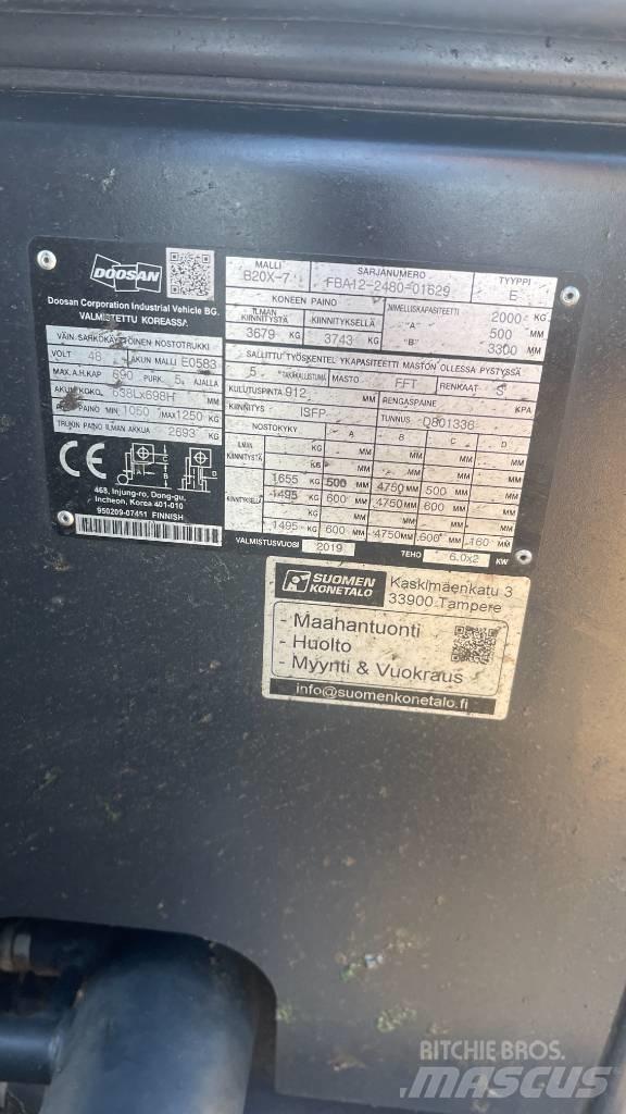 Doosan B20X-7 電動堆高機