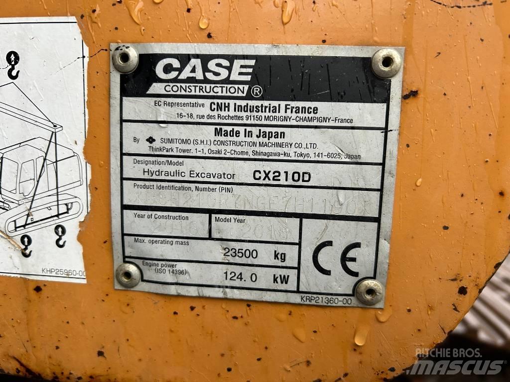 CASE CX 210 D 履帶式 挖土機/掘鑿機/挖掘機