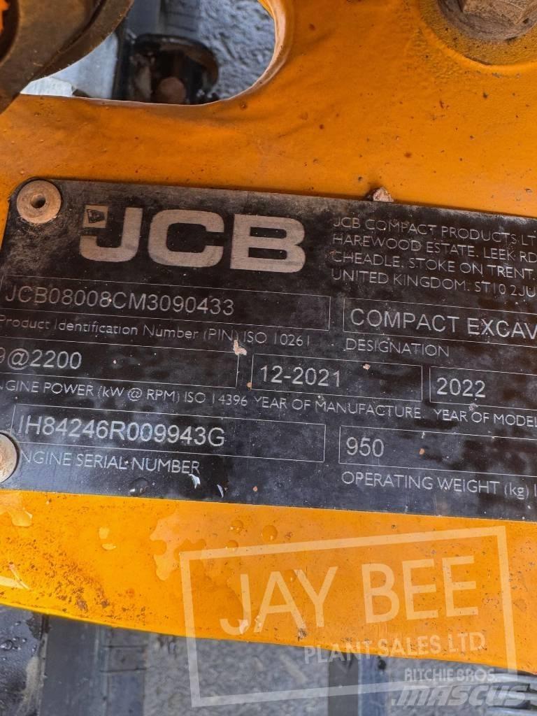 JCB 8008 小型挖土機/掘鑿機<7t(小型挖掘機)