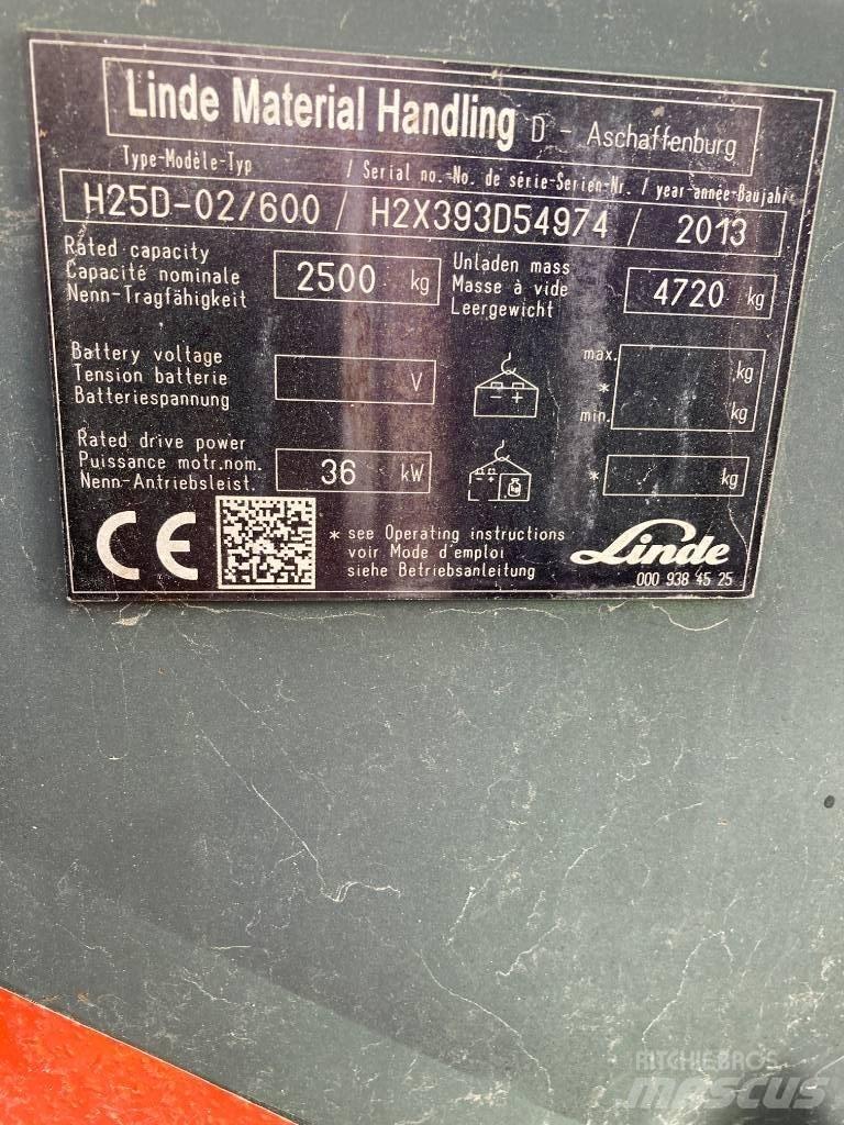Linde H25D/600/393 柴油卡車