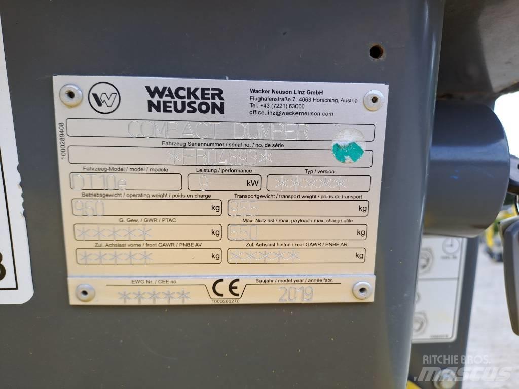 Wacker Neuson DT10e 履帶式傾卸車/翻斗車