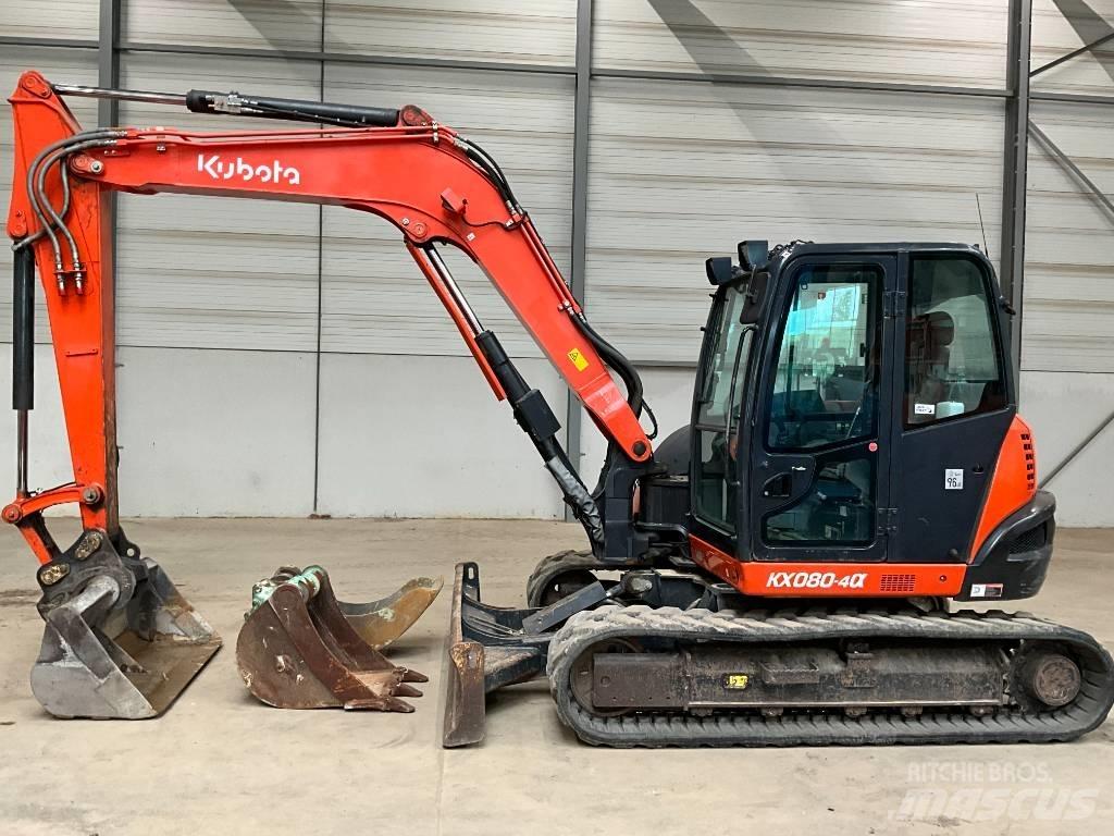 Kubota KX 080-4 A 中型挖土機/掘鑿機/挖掘機 7t-12t