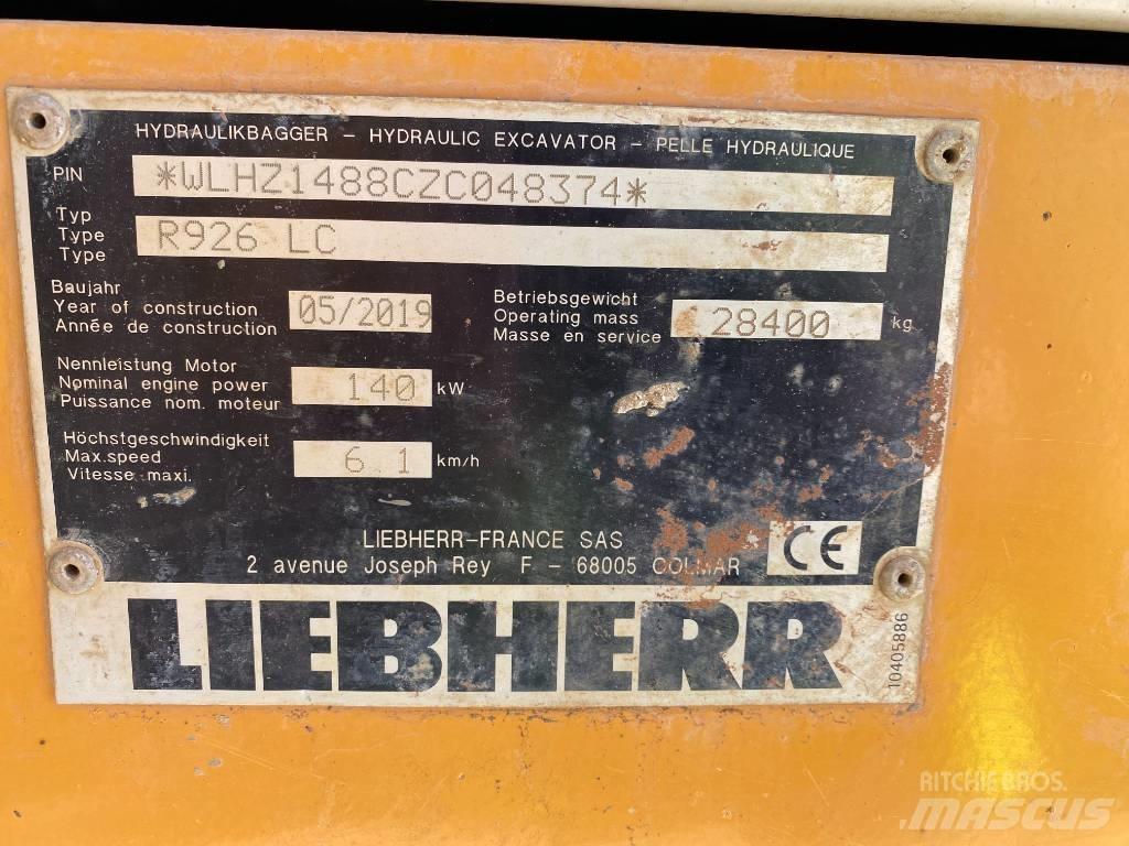 Liebherr R 926 履帶式 挖土機/掘鑿機/挖掘機