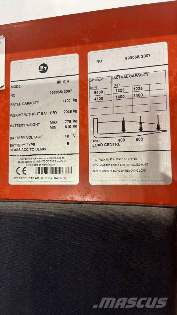 BT RR M 14 前伸式堆高機(叉車)