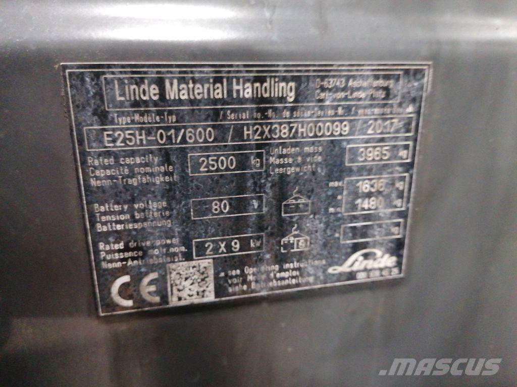 Linde E25H-01/600 電動堆高機