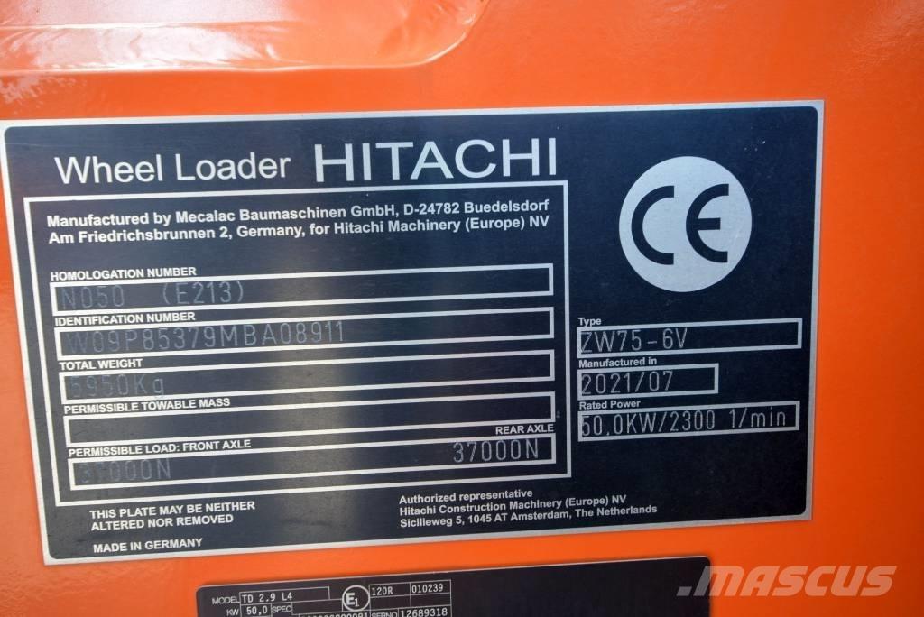 Hitachi ZW 75-6 輪胎式裝載機