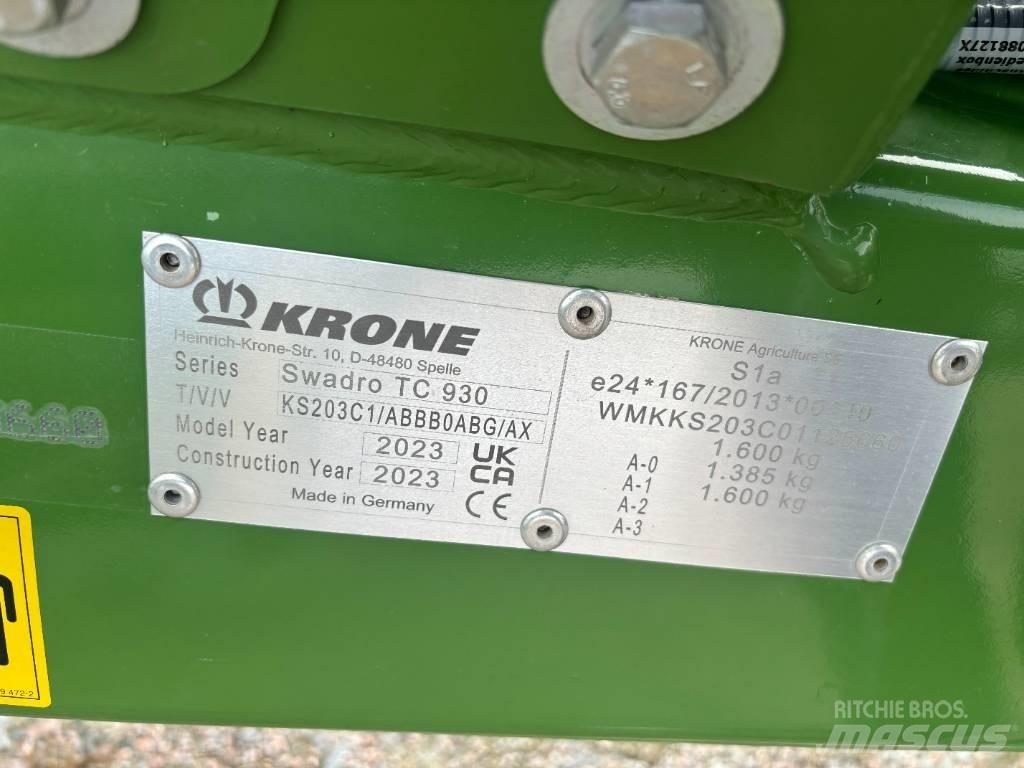 Krone Swadro TC 930 堆草機