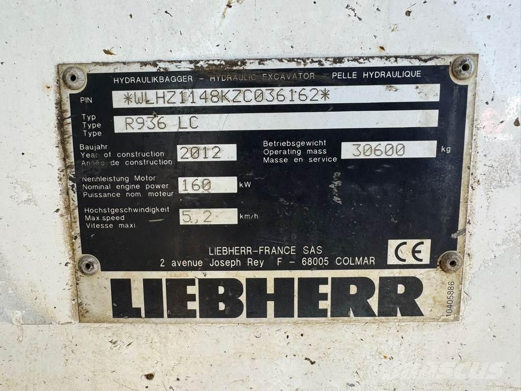Liebherr R936 LC 履帶式 挖土機/掘鑿機/挖掘機