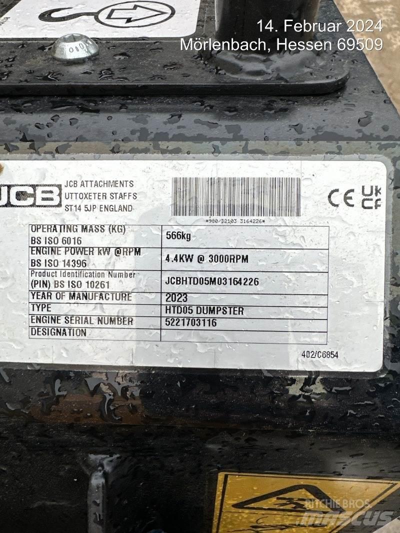 JCB HTD5 mit Tritt 側卸礦車