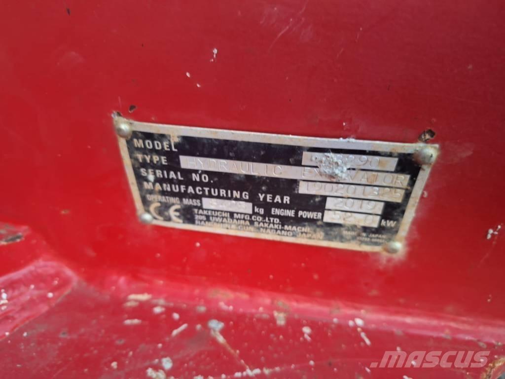 Takeuchi TB 290 中型挖土機/掘鑿機/挖掘機 7t-12t