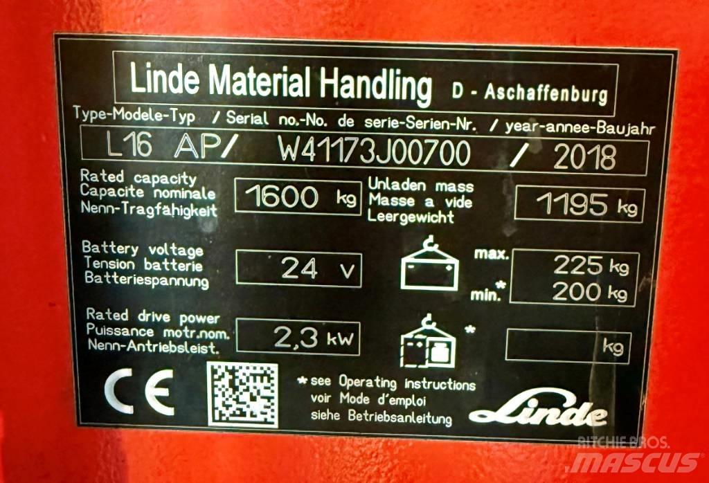 Linde L16APi/1173 自走式堆積機