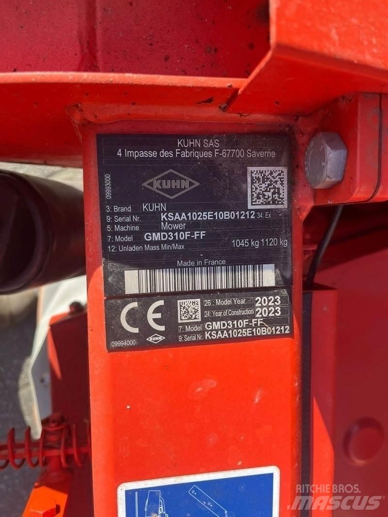 Kuhn GMD 310F 割草調節裝置