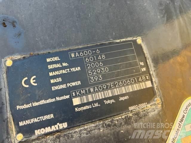 Komatsu WA 600-6 輪胎式裝載機
