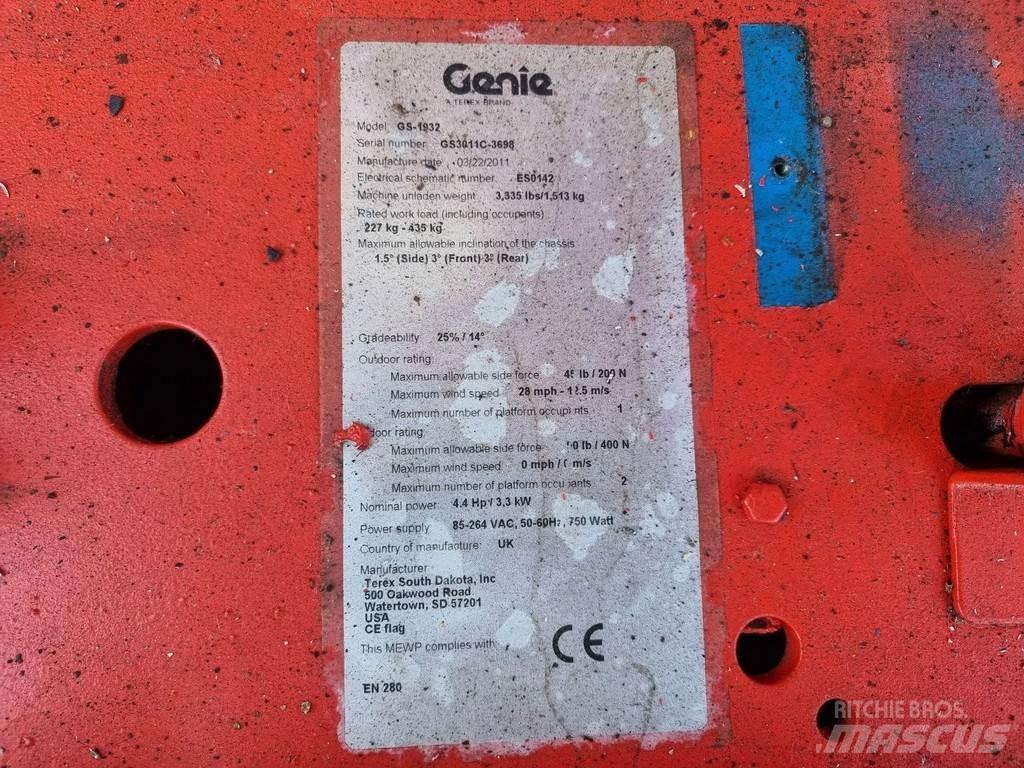 Genie GS1932 剪式升降機