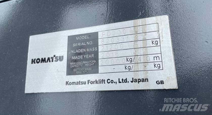 Komatsu 20 ton 柴油卡車