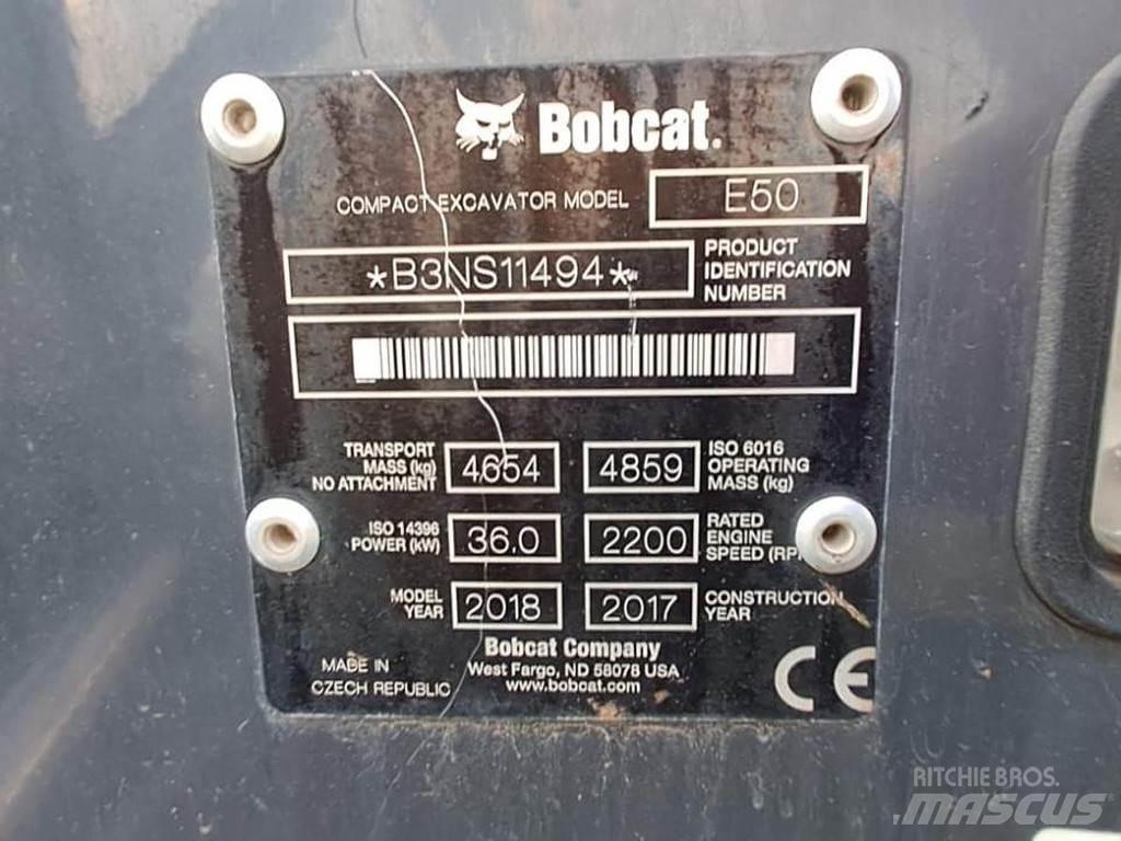 Bobcat E50 小型挖土機/掘鑿機<7t(小型挖掘機)