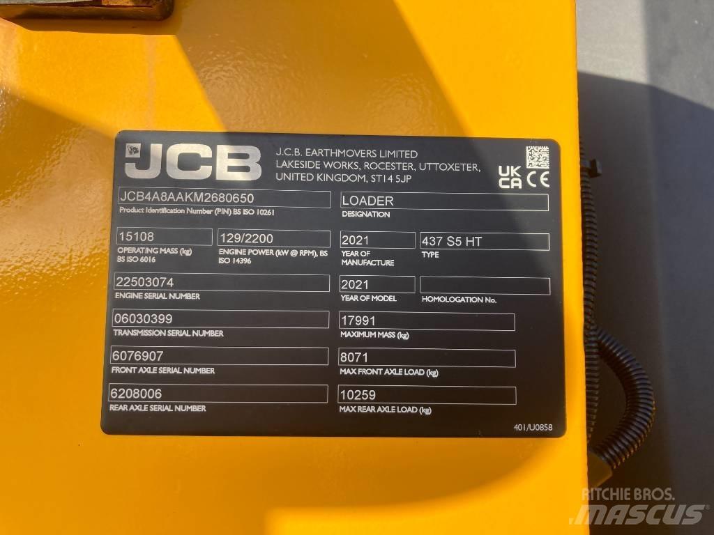 JCB 437 HT 輪胎式裝載機