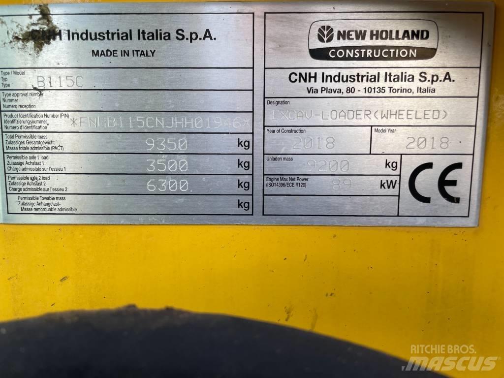 New Holland B115C 反鏟裝載機