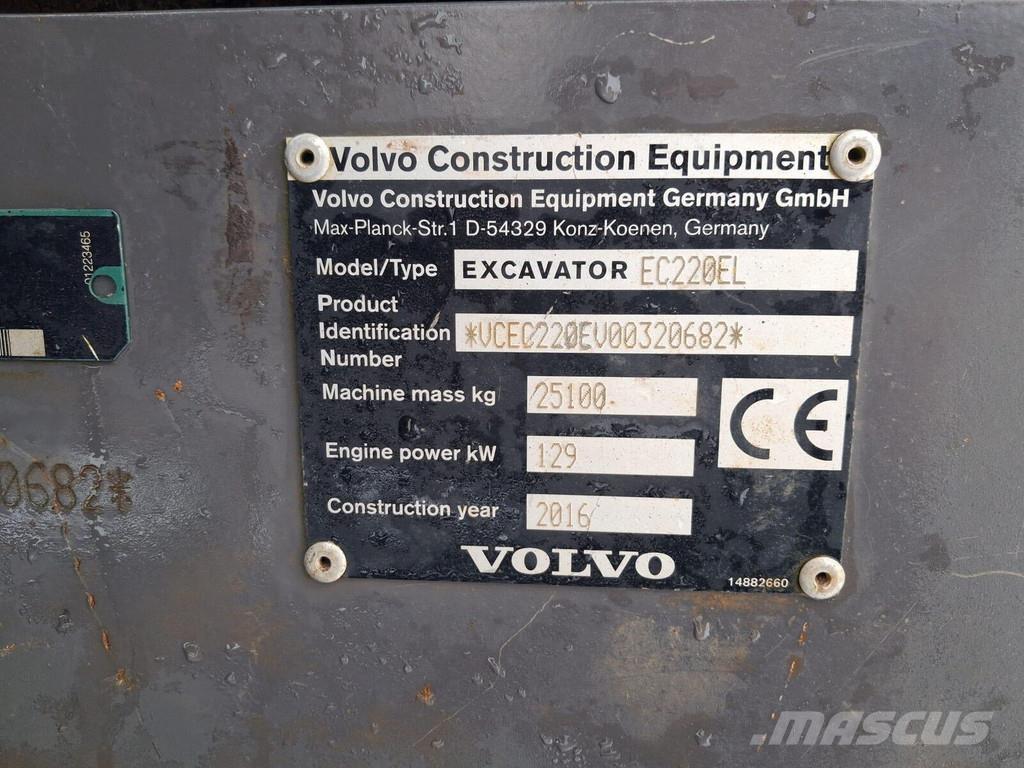Volvo EC220E 履帶式 挖土機/掘鑿機/挖掘機