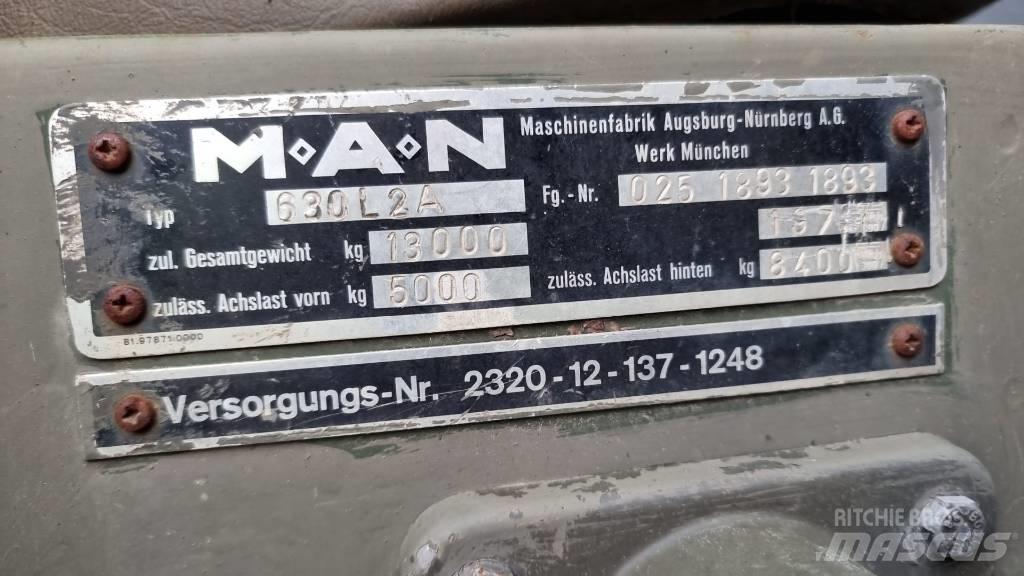 MAN 630 貨箱式卡車
