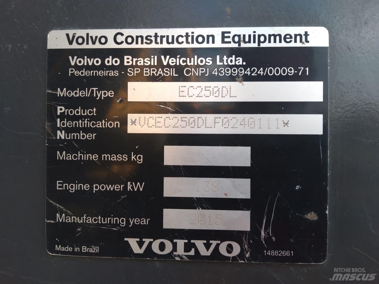 Volvo EC 250 D L 履帶式 挖土機/掘鑿機/挖掘機
