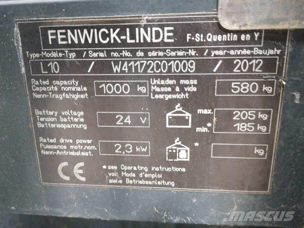 Linde L10 行走控制式堆積機