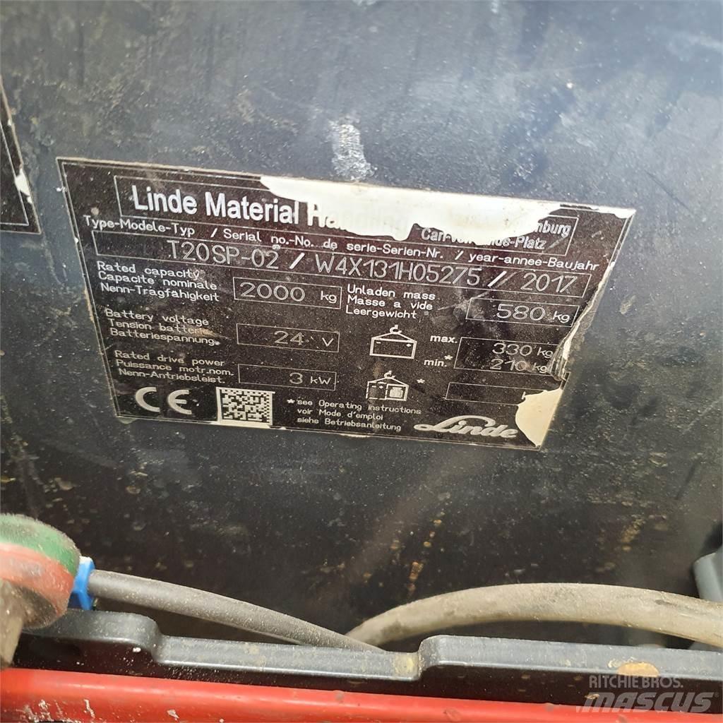 Linde T20SP kurz 低架升降機