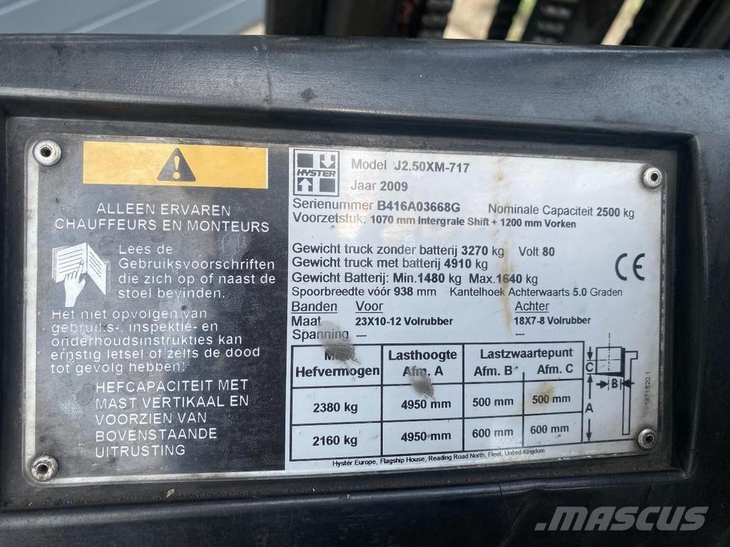 Hyster J2.50XM 電動堆高機