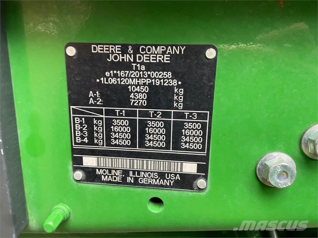 John Deere 6120M 曳引機