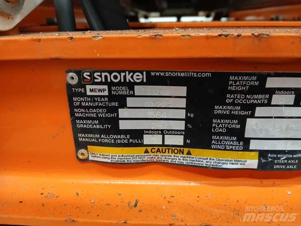 Snorkel S 3219 E 剪式升降機